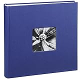Hama Fotoalbum Jumbo 30x30 cm (Fotobuch mit 100 weißen Seiten, Album für...
