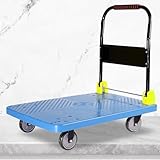 Klappbarer Pritschenwagen, Geräuscharme Räder, Plattformwagen Für...