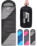Active Era Premium Mumienschlafsack 250 GSM, Schlafsack Winter & Sommer,...