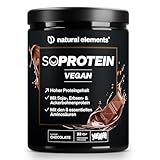 natural elements SoProtein Vegan Chocolate – veganes Proteinpulver –...