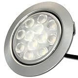 Rolux Superflache LED Möbeleinbauleuchten 12V super flach 1 x 3W...