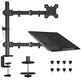 BONTEC Monitor Halterung mit Laptop Arm für 13-32 Zoll LCD LED Bildschirm...