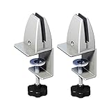 2PCS Sneeze Guard Clamp, Schreibtisch-Sichtschutzklemmen, Office Desk...
