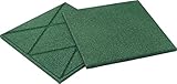 PROFIMAT® Premium Fallschutzmatte - 500x500x25mm, Frisches Grün |...