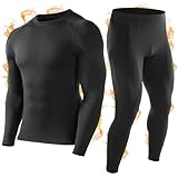 WISMBOX Thermounterwäsche Herren Set, Skiunterwäsche Winter Warm &...