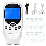 PLLYPE TENS/EMS Gerät Schmerztherapie, Muskelstimulationsgeräte mit Zwei...