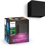 PHILIPS Hue White and Color Ambiance Außenwandleuchte Resonate, dimmbar,...