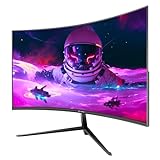 CRUA Curved Gaming-Monitor32 Zoll 75Hz, FHD 1080P PC-Monitor, 1 ms GTG mit...