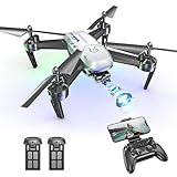 Wipkviey T6 Drohne mit kamera 1080p hd, WiFi FPV drone für Anfänger, RC...