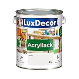 LuxDecor Acryllack 2,2L Matt (26) Mandel-Mousse, Holzlack Buntlack,...