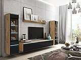 MINIO go for it - Wohnwand 4-Teilig Set Veve 2 I Hängend oder Stehend I 2X...
