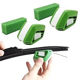 ZEPIQOR 2 Pcs Scheibenwischer Schneider Schärfer, 2 Pcs Schwämme...