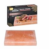 SalNatural Gourmet Salz Grillstein 30x20x4 cm (CHEF) mit Rinne. Original...