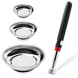 Glarks 4 magnetische Werkzeugschalen mit magnetischem Pickup-Werkzeug-Set,...