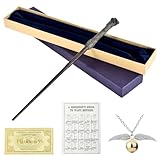 Lotvic Zauberstab HPotter, Luxus Zauberstab mit Stahlkern, 37CM Elderstab...