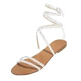 Frauen Sandalen Sommer Elegant Römersandalen Beiläufige Sandalen...