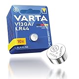 VARTA Batterien Knopfzellen V13GA, 10 Stück, Alkaline Special, 1,5V, für...