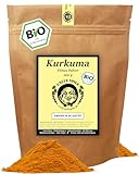 UNCLE SPICE® BIO Kurkuma - 200g Kurkuma-Wurzel gemahlen, 2,5-3,5%...