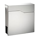 Wiltec Designer Briefkasten V19 Edelstahl 370 x 105 x 370 mm,...