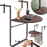 KESSER® Balkonhängetisch klappbar Balkontisch zum Einhängen Balkon...