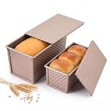OTraki 2PCS Toastbrot Backform Set Mit Deckel, Toast Brot Backform Set...