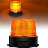 Dinfu LED Rundumleuchte akku 12V/24V Gelb Rundumleuchte Magnet Kabellose...