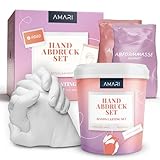 Amari ® Handabdruck Set für Paare – 3D Gipsabdruck Set Valentinstag,...