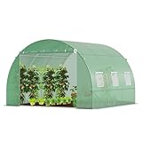 VOUNOT Gewächshaus Foliengewächshaus Winterfest Tomatenhaus Folientunnel,...