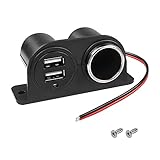 MEIRIYFA Dual USB Zigarettenanzünder Steckdose Auto Ladegerät, 3.1A Dual...