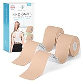 Health Press® Kinesiotapes – 2 Rollen Kinesiologie Tape Sport Beige +...