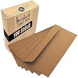 Japun – Briefumschläge (100 Stück) aus vintage Kraftpapier, Kuvert,...