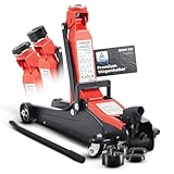 Arebos 2T Hydraulischer Rangierwagenheber flach | Unterfahrhöhe 85-385 mm...