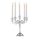 Nuptio Silber Kerzenständer Kerzenleuchter Hochzeit 5-Armiger Kerzenhalter...