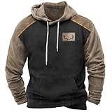 Generisch Herren Hoodie, Herren Kapuzenpullover Unisex Pullover mit Kapuze...