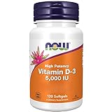 Now Foods Vitamin D3 Depot, 5.000 I.E., 1 Kapsel alle 5 Tage,...