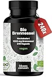Bio Brennesselkapseln Hochdosiert – 240 vegane Kapseln – 1000 mg...