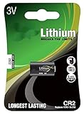 Lithium-Batterie CR-2, 15,60 x 27,00 mm, 3 V, Blisterverpackung, 1 Stück....