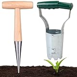 Blumenzwiebelpflanzer, 2er Set Zwiebelpflanzer mit Auslöseautomatik und...