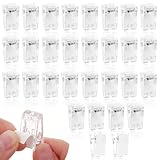 30 Stück Mini Wandclips, Mabor Selbstklebende Federklammern Klare...