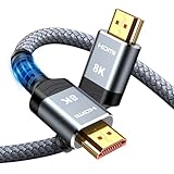 SNOWKIDS 4m HDMI Kabel 8K, HDMI 2.1 Kabel 48Gbps Ultra Highspeed 8K@60Hz...