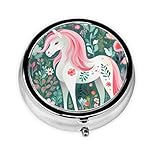 Dlxw Fashion Pillendose Aufbewahrungsbox, Tragbare Metall Pillendose mit...