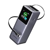 UGREEN Nexode Power Bank 20000mAh, 165W Schnellladen, 65cm einziehbares...