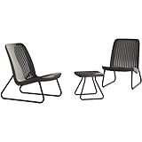 Keter Rio Patio Set - Modernes Lounge Gartenmöbel Set für Balkon und...