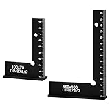Trendecor 2 Stück Schlosserwinkel, 90 Grad Anschlagwinkel Metall 150 *...