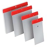 HELPMATE - Malerspachtel aus Edelstahl - 4 teiliger Flächenspachtelsatz...