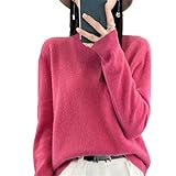 Kaschmir-Pullover für Damen, 100 % Kaschmir, langärmelig,...