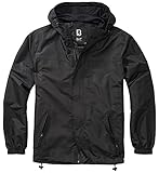 Brandit Summer Windbreaker Frontzip, Schwarz, XXL