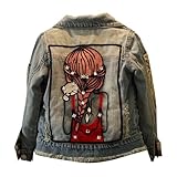 Amur Leopard Kinder Mädchen Jeansjacke Baumwolle Denim Jacke Süß Kinder...