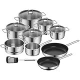 Silit Alicante Topfset Induktion 10-teilig, Kochtopf Set mit Glasdeckel,...