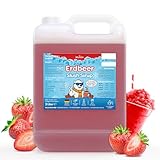 Belissia Slush Eis Sirup 5 Liter Konzentrat | Erdbeer Geschmack | sehr...